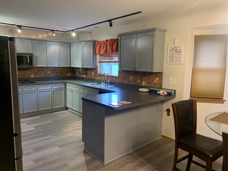 Kitchen cabinets painted gray